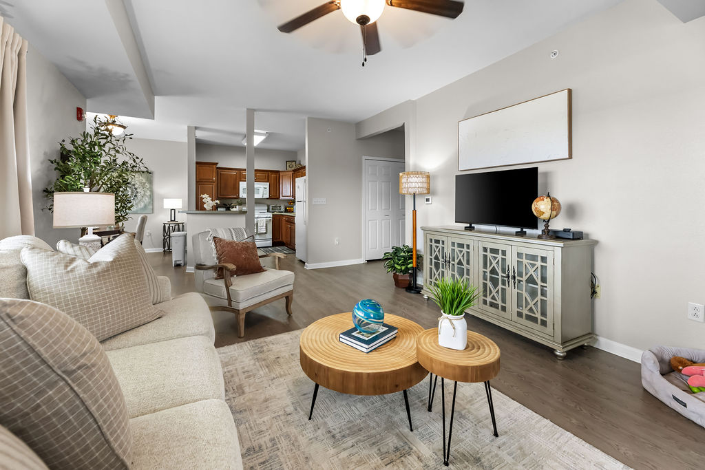 Heritage at Irene Woods living space interior photography
